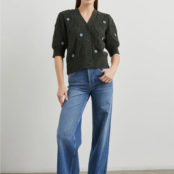 Rails Isla Cardigan Forest Daisies - Picture 3 of 8